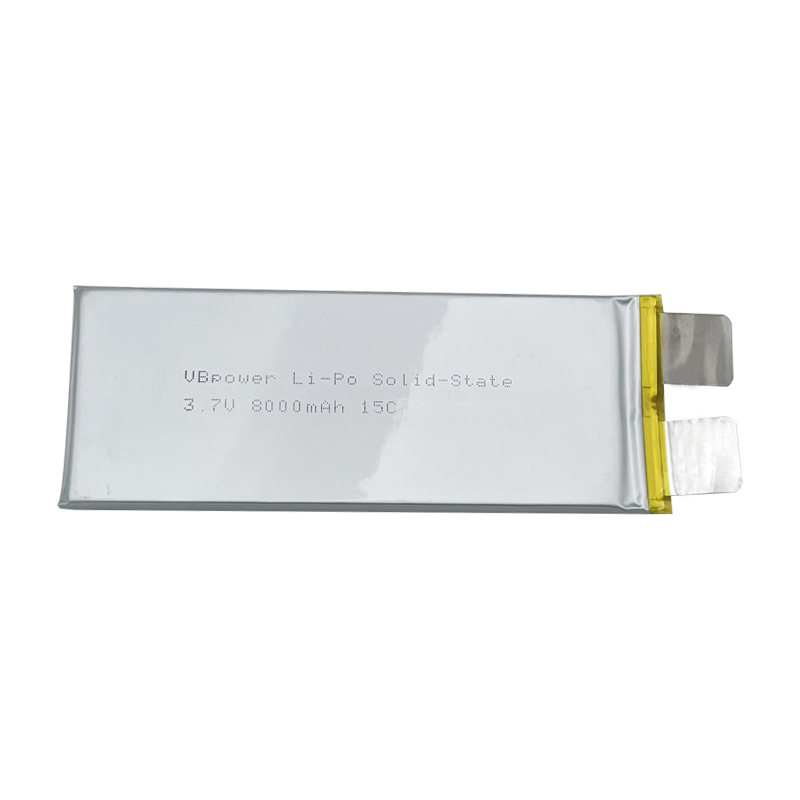 VBpower Высокоэнергоемкая твердотельная литий-полимерная батарея Отдельный элемент 3.7 В 8000 мА·ч 15C