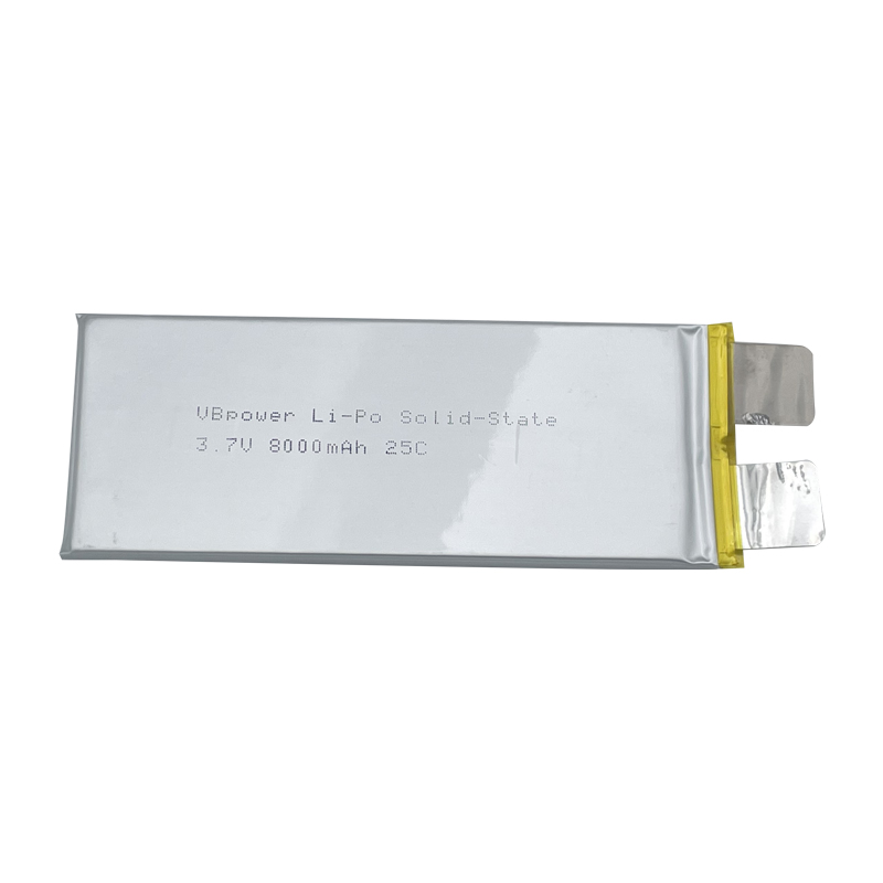 VBpower Высокоэнергоемкая твердотельная литий-полимерная батарея Отдельный элемент 3.7 В 8000 мА·ч 25C