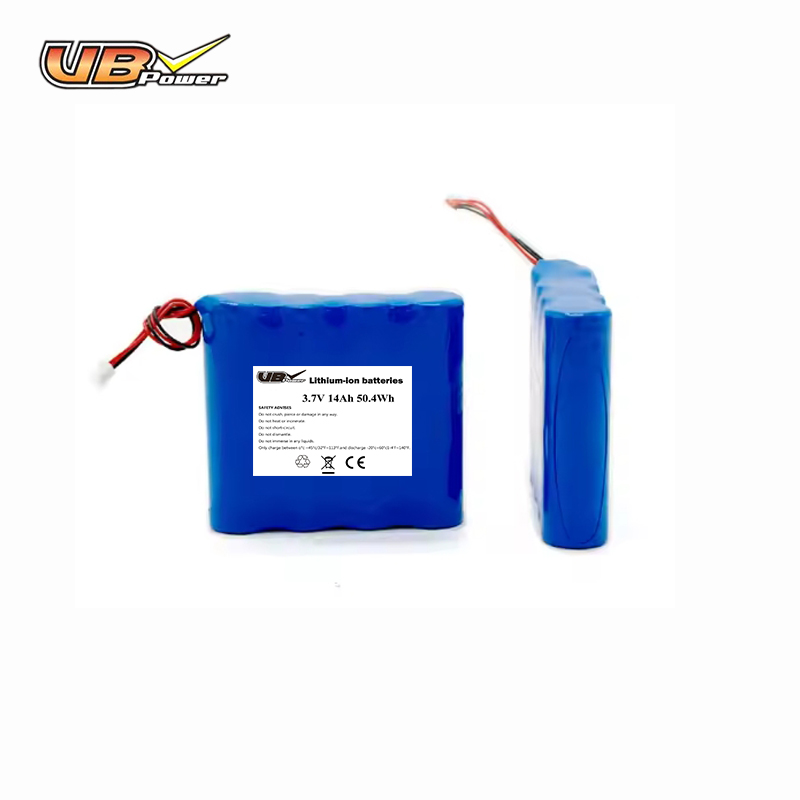 VBpower Аккумуляторные батареи 3.7 В 10400 мА·ч 1S4P 18650 Литий-ионные перезаряжаемые