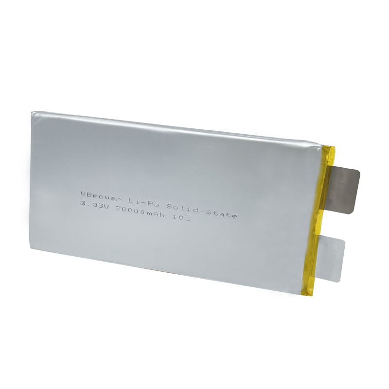 VBpower Высокоэнергоемкая твердотельная литий-полимерная батарея Отдельный элемент 3.85 В 30000 мА·ч 10C