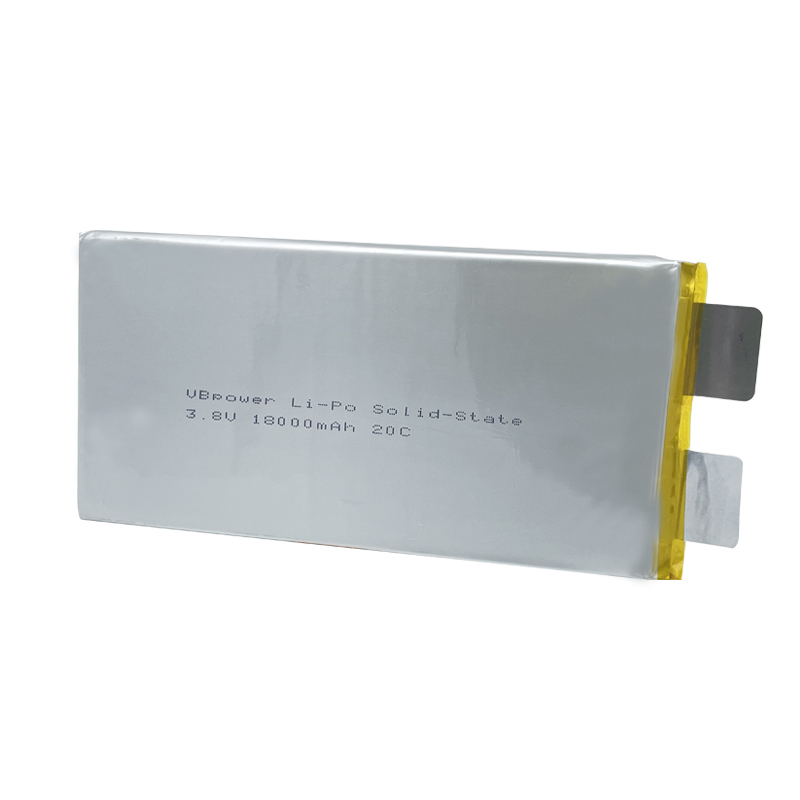 VBpower Высокоэнергоемкая твердотельная литий-полимерная батарея Отдельный элемент 3.8 В 18000 мА·ч 20C
