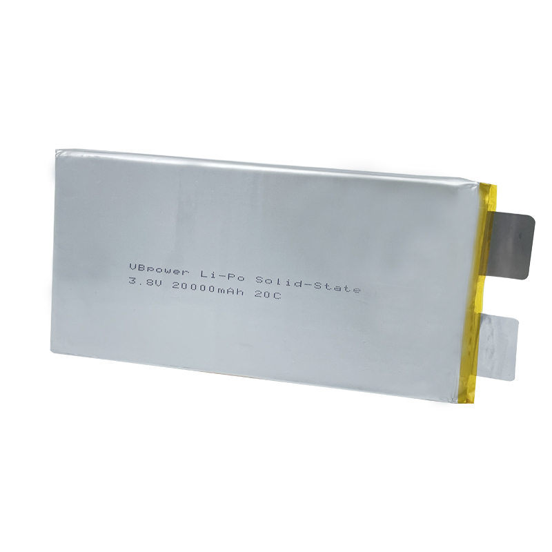 VBpower Высокоэнергоемкая твердотельная литий-полимерная батарея Отдельный элемент 3.8 В 20000 мА·ч 20C