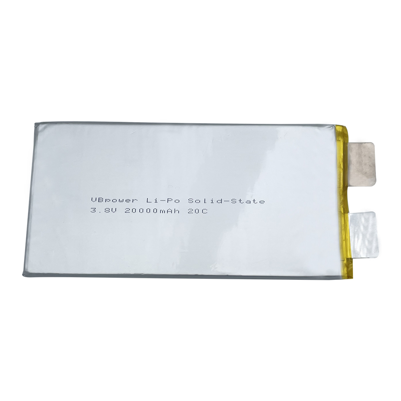 VBpower Высокоэнергоемкая твердотельная литий-полимерная батарея Отдельный элемент 3.8 В 20000 мА·ч 20C