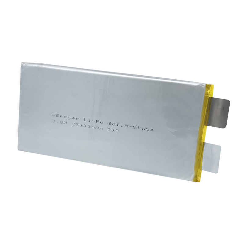 VBpower Высокоэнергоемкая твердотельная литий-полимерная батарея Отдельный элемент 3.8 В 23000 мА·ч 20C