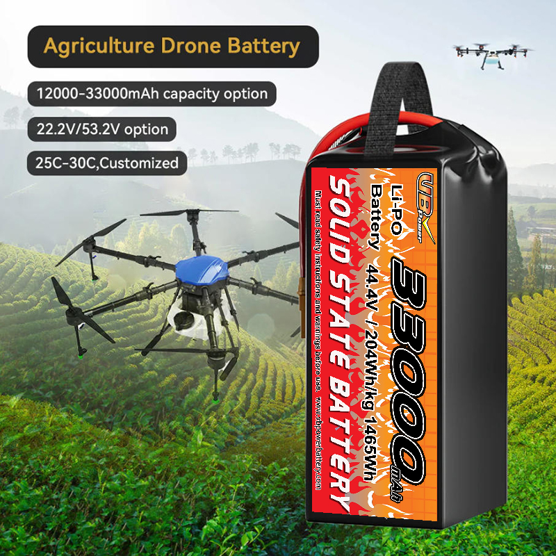 VBpower 33000мАч 44.4В 25C LiPo аккумулятор для сельскохозяйственных дронов