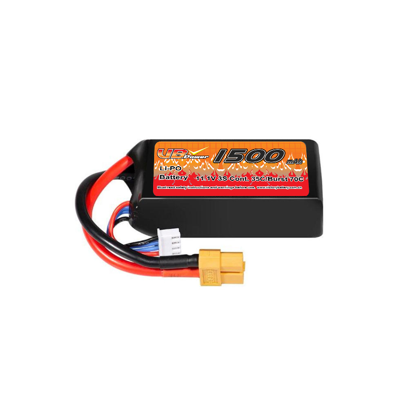 VBpower 3S 11.1В 1500мАч литий-полимерный аккумулятор с разъёмом XT60