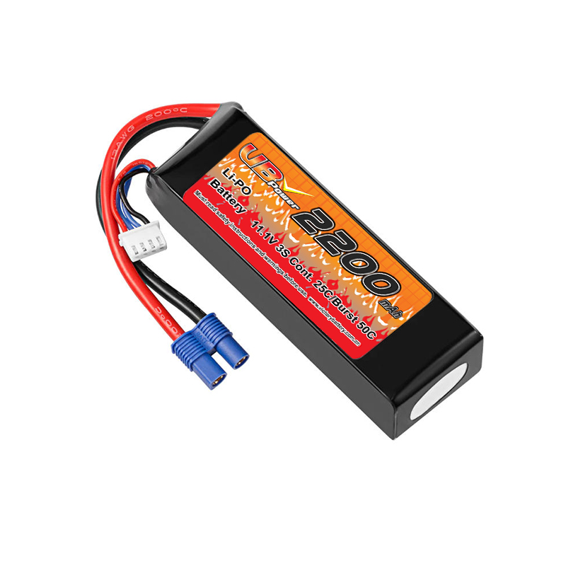 VBpower 3S 11.1В 2200мА·ч 25C Литий-полимерный аккумулятор с разъемом EC3