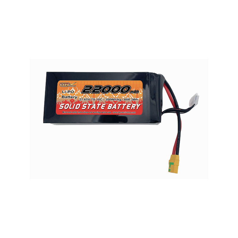 VBpower 22000mAh 27.65V 10C 7S Твердотельный аккумулятор для дронов Высокоэнергетический Li-Po аккумулятор с высокой токоотдачей Для БПЛА, eVTOL, AGV-роботов