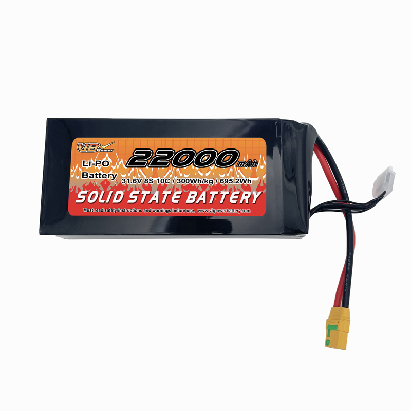 VBpower Высокоэнергетическая Твердотельная Батарея 8S 22000мА·ч 31.6В Li-Po Твердотельный Аккумулятор для БПЛА, AGV-роботов и eVTol