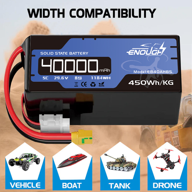 VBpower литий-полимерная полу-твердотельная батарея мягкого корпуса 8S 29,6 В 40 Ач, разряд 5C для дронов и радиоуправляемых моделей
