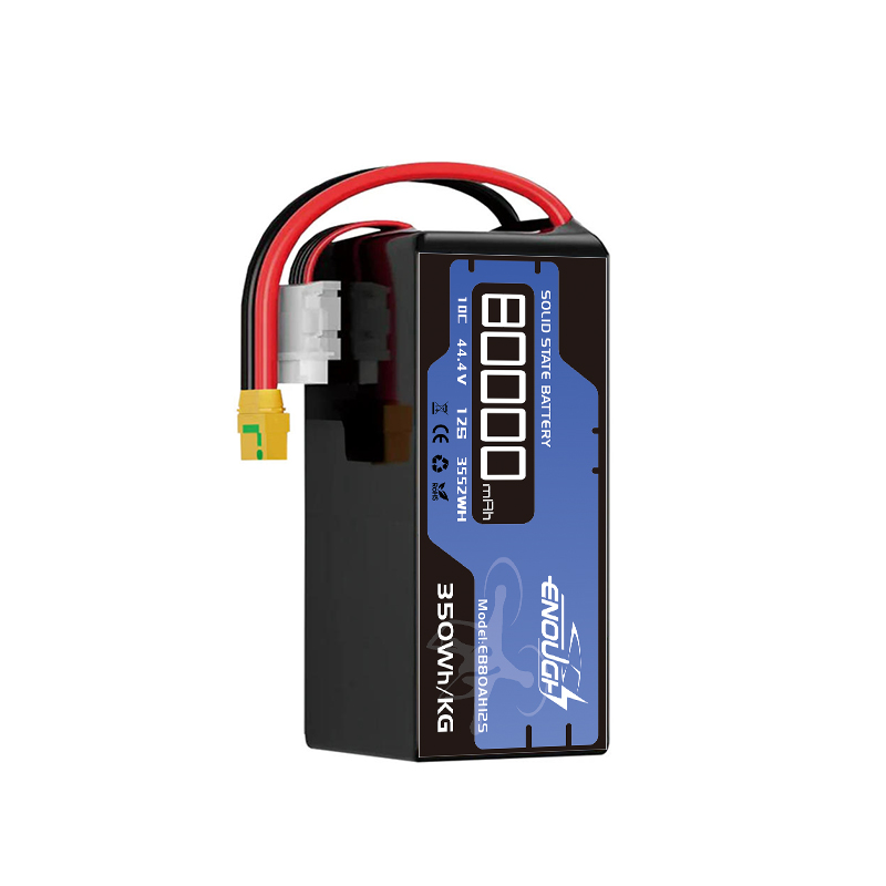 VBpower 12S полутвердотельный аккумулятор LiPo 44,4 В 10С 80000 мА·ч мягкий корпус для дронов БПЛА FPV RC‑моделей