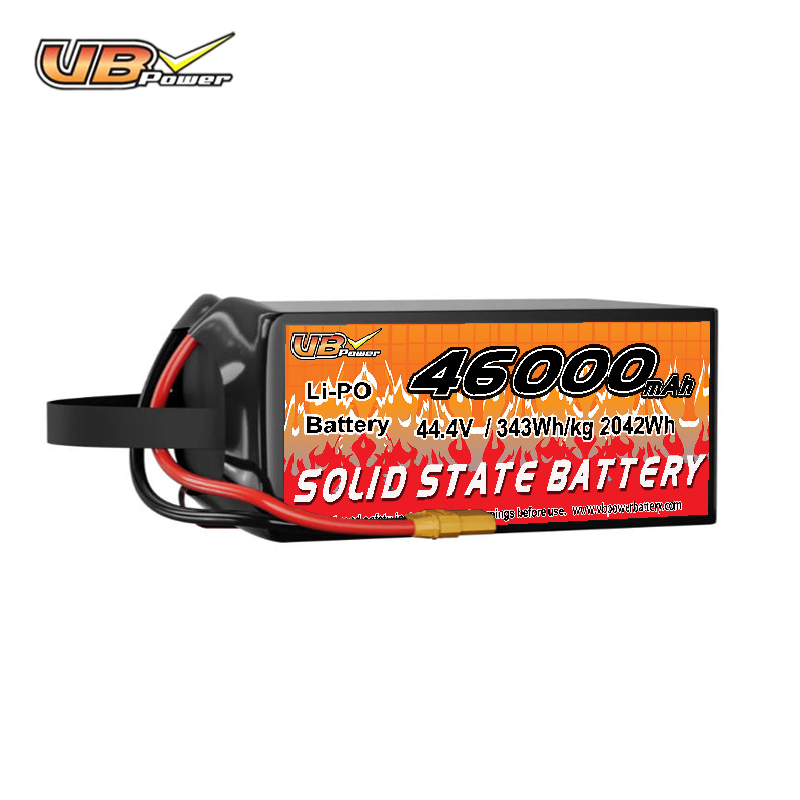 VBpower 46000 мА·ч 44,4 В 12S Высокоэнергетическая твердотельная аккумуляторная батарея для дронов, мультироторов, VTOL и картографирования