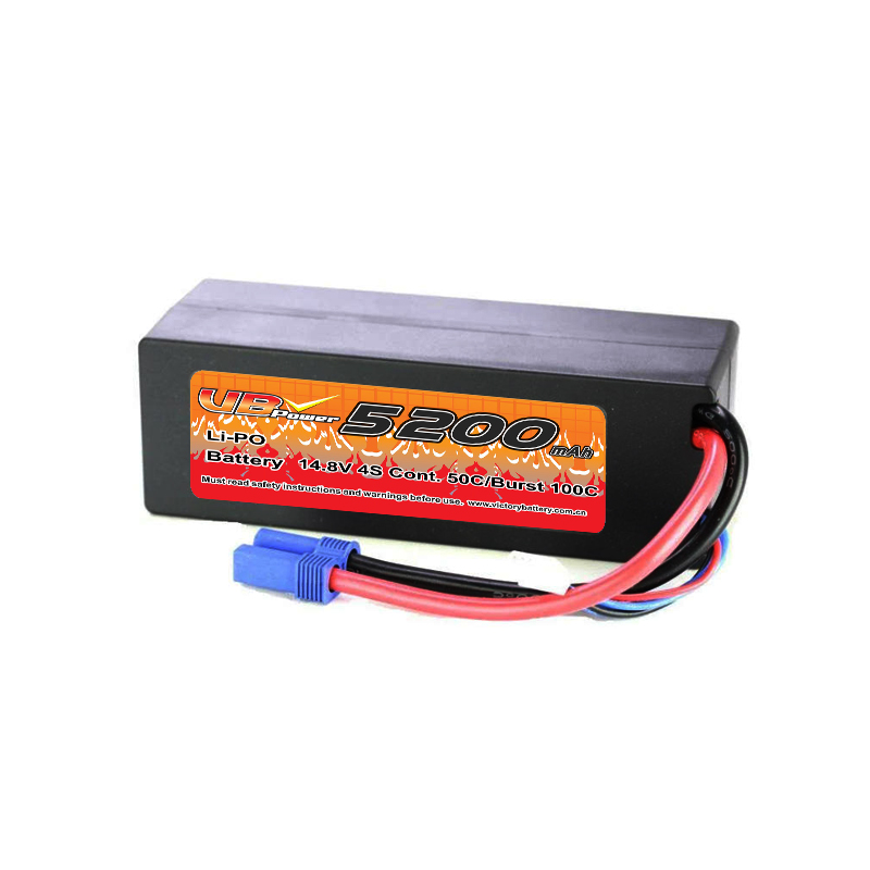 VBpower 4S 14.8В 5200мА·ч 50C литий-полимерный аккумулятор в жестком корпусе с разъемом EC5