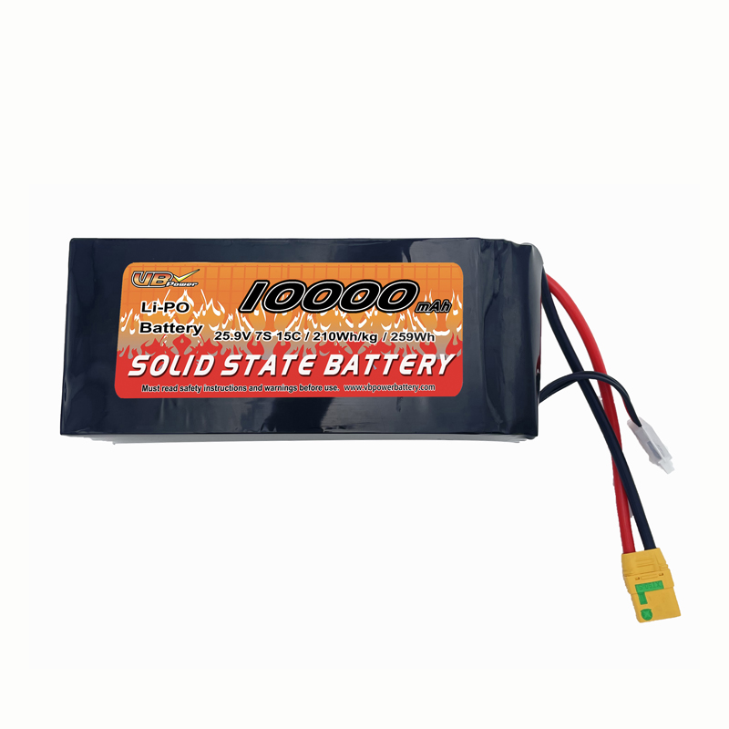 VBpower Твердотельный аккумулятор премиум-класса 7S 10000mAh 25.9V Li-Po | Максимальная производительность для БПЛА и робототехники