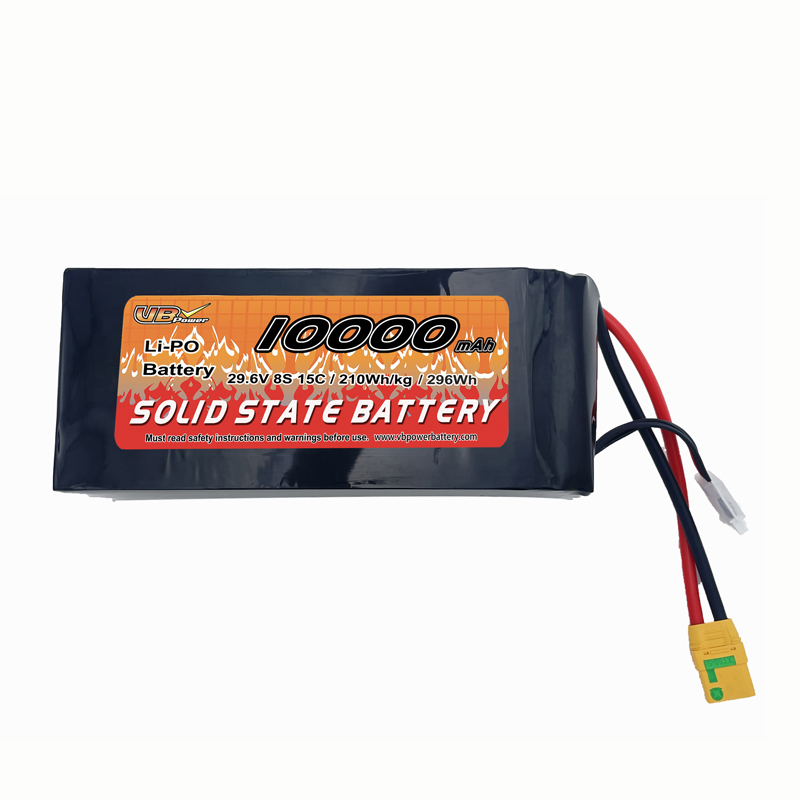 VBpower Твердотельный аккумулятор повышенного напряжения 8S 10000mAh 29.6V Li-Po | Профессиональное решение для авиации и робототехники