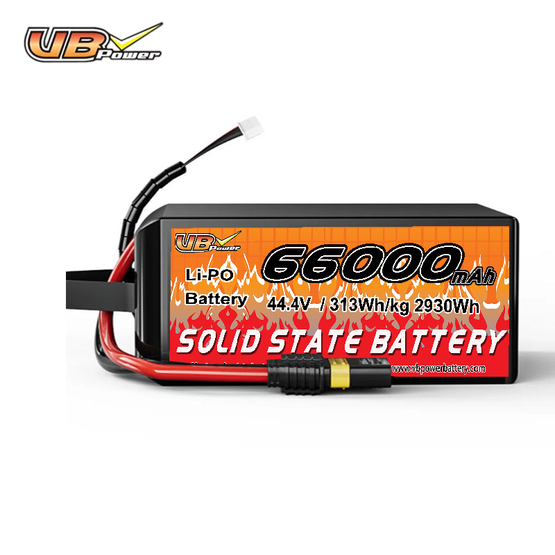 VBpower 66000 мА·ч 44,4 В 12S Высокоэнергетическая твердотельная аккумуляторная батарея для дронов, мультироторов, VTOL и картографирования