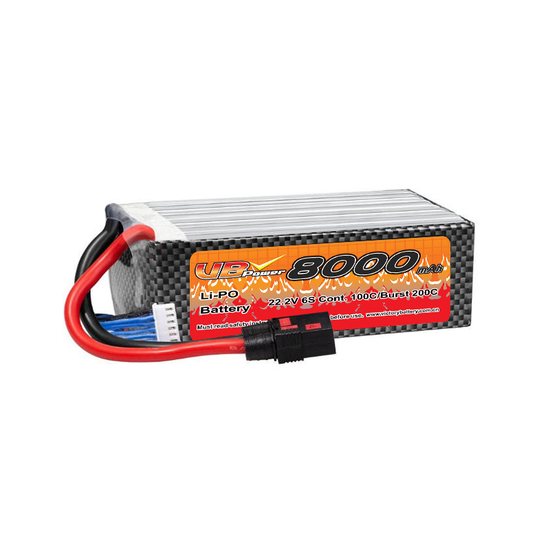 VBpower HV LiPO аккумулятор с графиновым покрытием 6S 22.2В 8000мА·ч 100C (с разъёмом QS8)