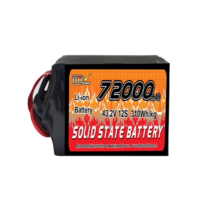 VBpower 72000мАч 12S 43.2В твердотельный аккумулятор