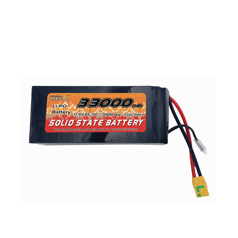 VBpower Твердотельный аккумулятор для БПЛА 33000mAh 31.6V 8S 10C Высокоэнергетический Li-Po аккумулятор с повышенной токоотдачей Для беспилотных летательных аппаратов, eVTOL и AGV-роботов