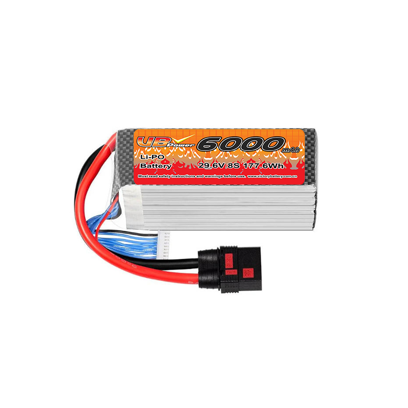 VBpower 8S 29.6В 6000мА·ч графеновый высоковольтный LiPO аккумулятор с разъёмом QS8