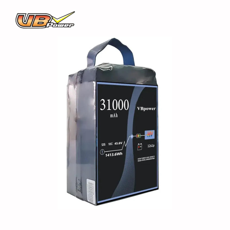 VBpower Высоковольтный твердотельный аккумулятор для дронов 12S 31000 мА·ч для сельскохозяйственных дронов