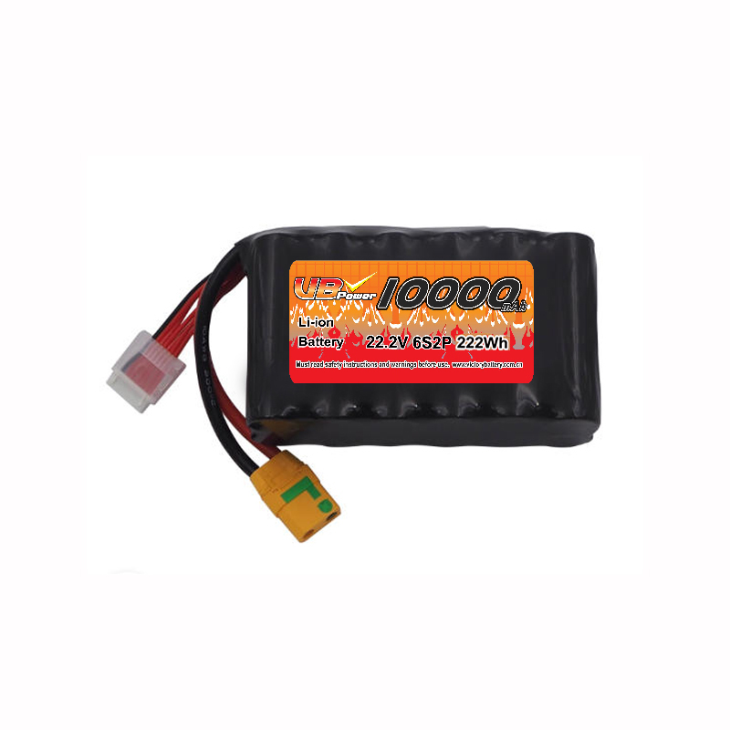 VBpower Аккумуляторная батарея 6S2P 22.2В 10000мАч 21700 для FPV дронов и БПЛА высокой мощности с коннектором AMASS XT90S-F