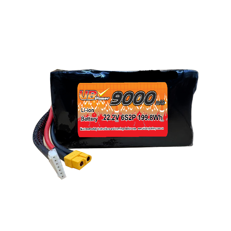 VBpower Аккумуляторная батарея 22.2 В 9000 мАч 6S Li-ion с разъемом XT90