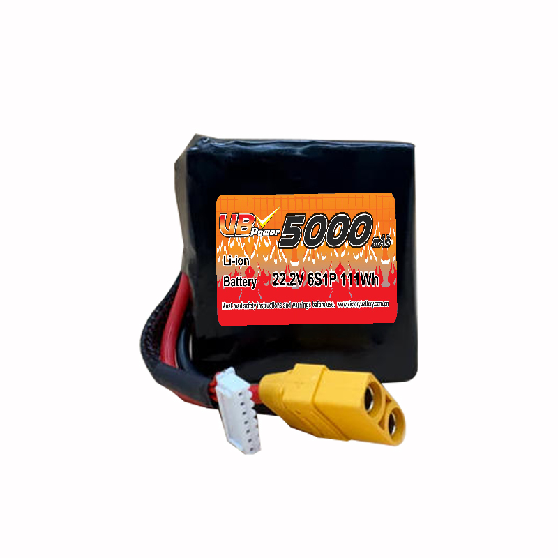 VBpower 22.2В 5000мАч 6S1P Литий-ионный аккумулятор с разъемом XT60 или XT90