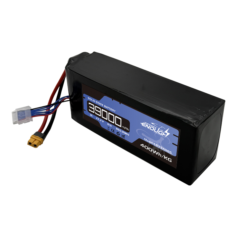 VBpower  Аккумулятор 6S LiPo 22,2 В 39000 мА·ч 3C, полу-твердотельный пакетный АКБ для дронов, БПЛА, eVTOL, AGV