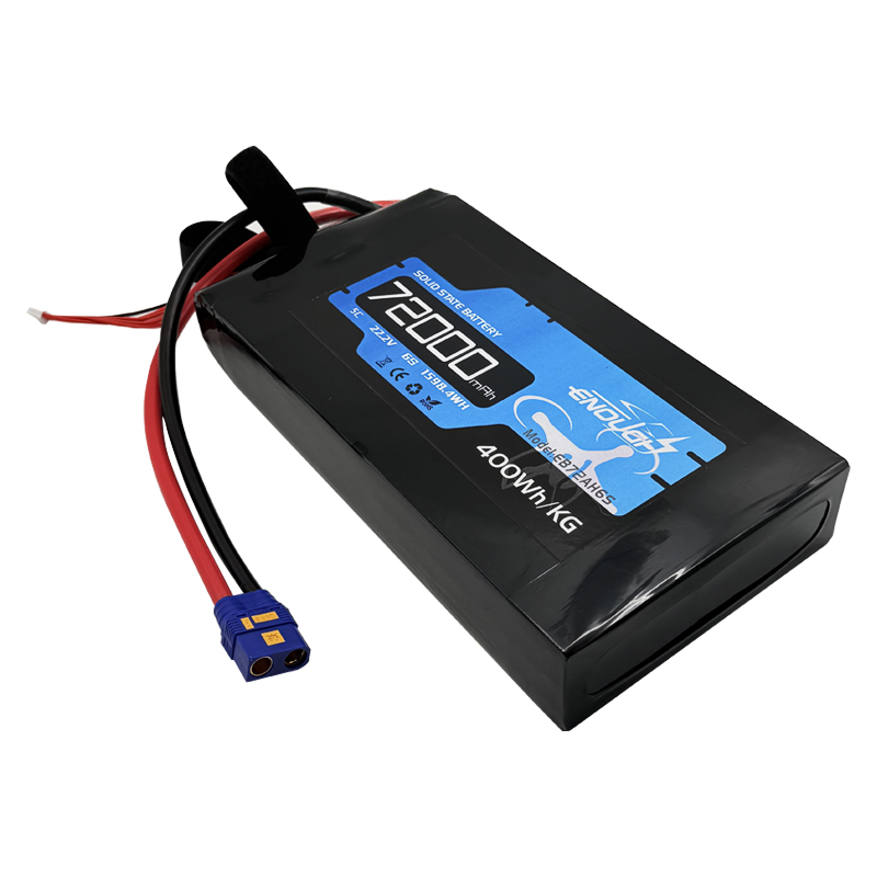 VBpower  Аккумулятор 6S LiPo 22,2 В, 72000 мА·ч, 5C, полу-твердотельный пакетный аккумулятор для сельскохозяйственных опрыскивающих дронов, инспекционных БПЛА, дронов охранного патрулирования, твердотельный аккумулятор