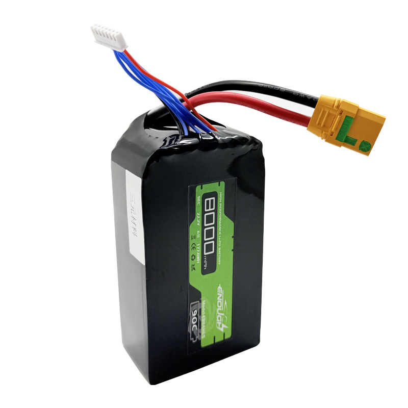 VBpower литий-полимерный аккумулятор 8000 мА·ч 6S 22,2 В 90C, тройной литий