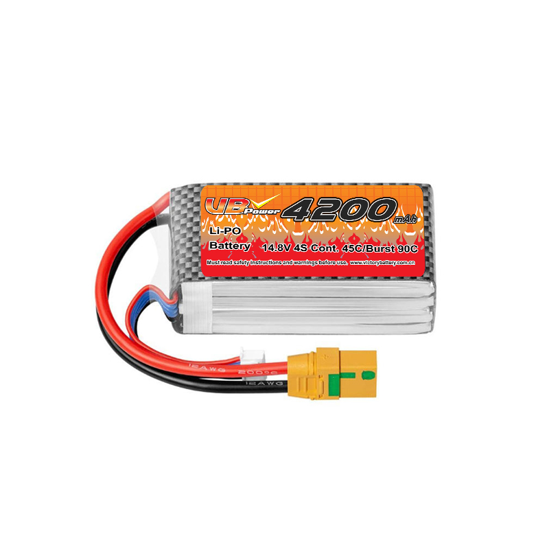 VBpower 4S 14,8 В 4200 мАч графеновый HV LiPO аккумулятор с разъёмом XT90
