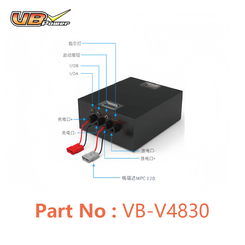 VBpower 51.2V 30Ah Литий-железо-фосфатный аккумулятор для AGV роботов