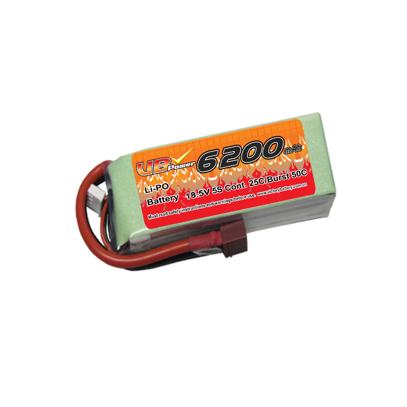 VBpower 6200mAh 25C 5S 18.5V Li-Po аккумулятор для RC-моделей.