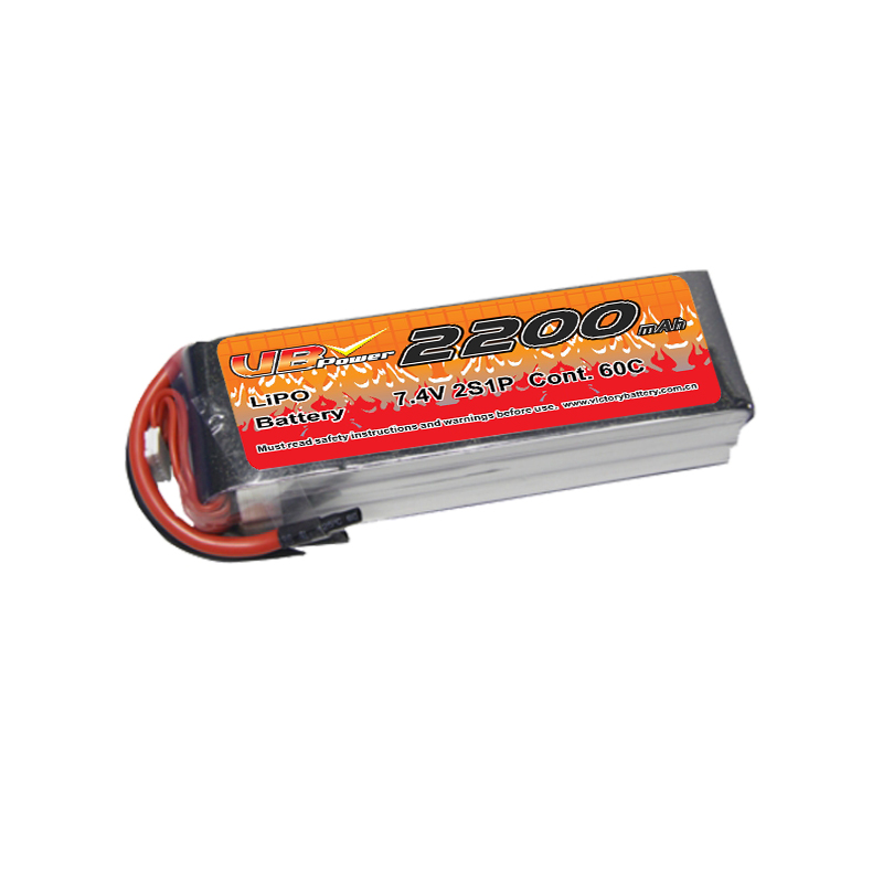 VBpower: Аккумулятор Li-Po высокого разряда 60C 2S 7.4V 2200mAh для радиоуправляемых моделей