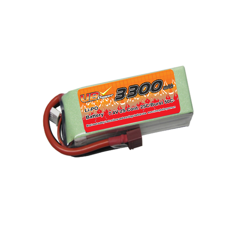 VBpower 3300mAh 25C 2S 7.4V ЛиПо-аккумулятор для радиоуправляемых моделей