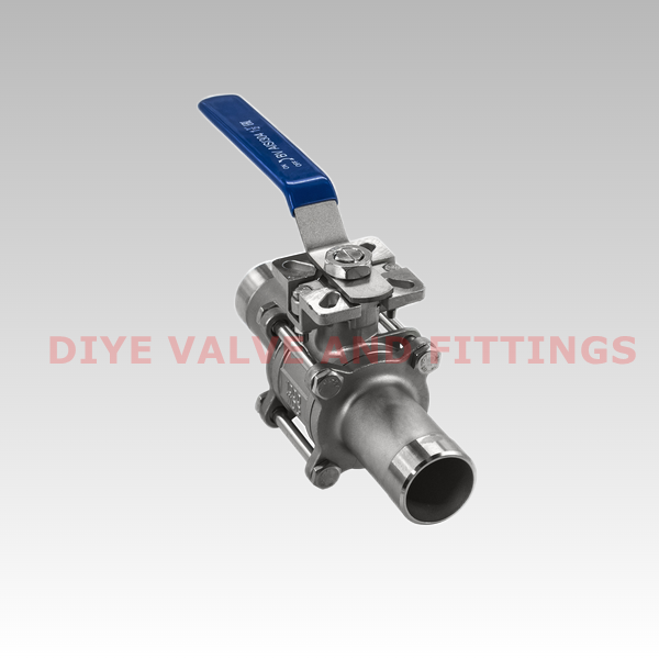 Кран шаровый приварной трехсоставной под привод нержавеющий (3PС) - WENZHOU DIYE VALVE & FITTINGS CO.,LTD.