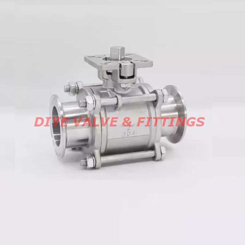 Кран шаровый муфтовый под привод нержавеющий (3PC), - WENZHOU DIYE VALVE & FITTINGS CO.,LTD.