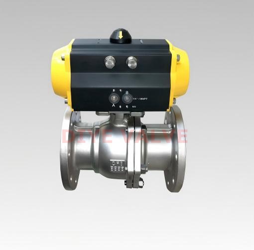 Краны шаровые с пневмоприводом - WENZHOU DIYE VALVE & FITTINGS CO.,LTD.