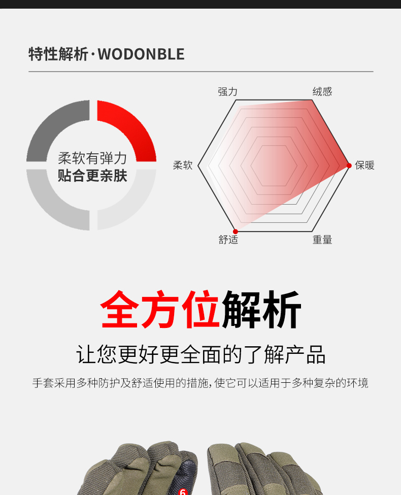 Тёплые тактические перчатки с подкладкой 3 (6)