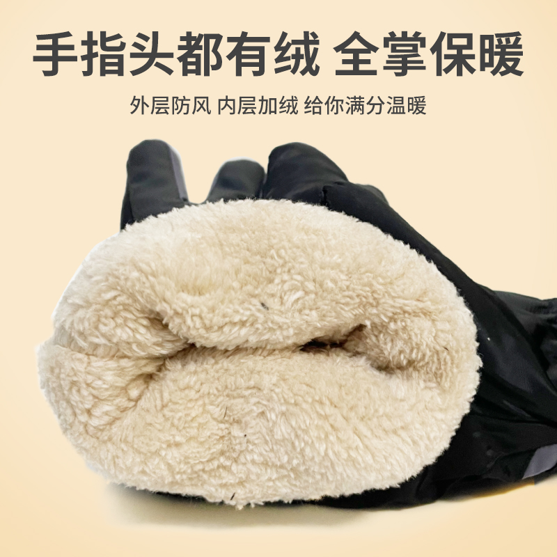 Черные мужские перчатки