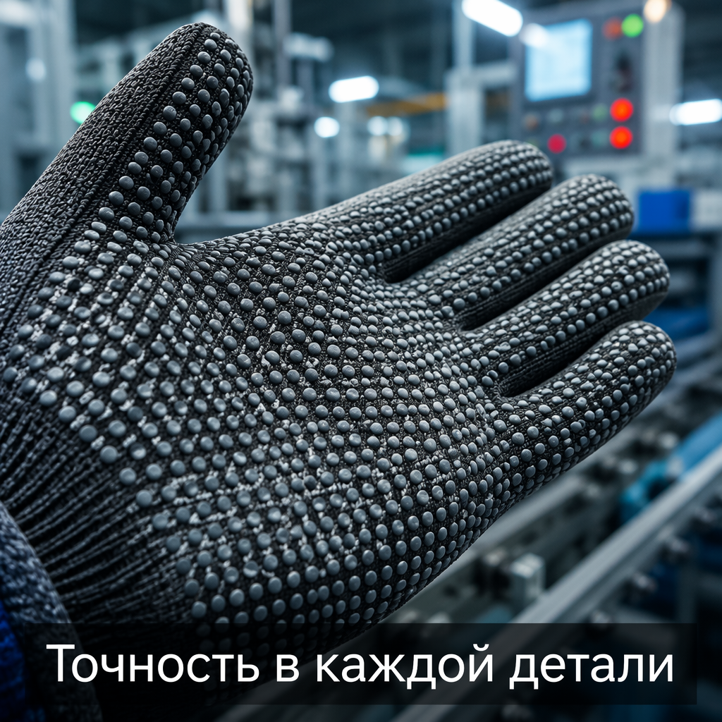 Перчатки рабочие с ПВХ — надёжная защита для рук на производстве