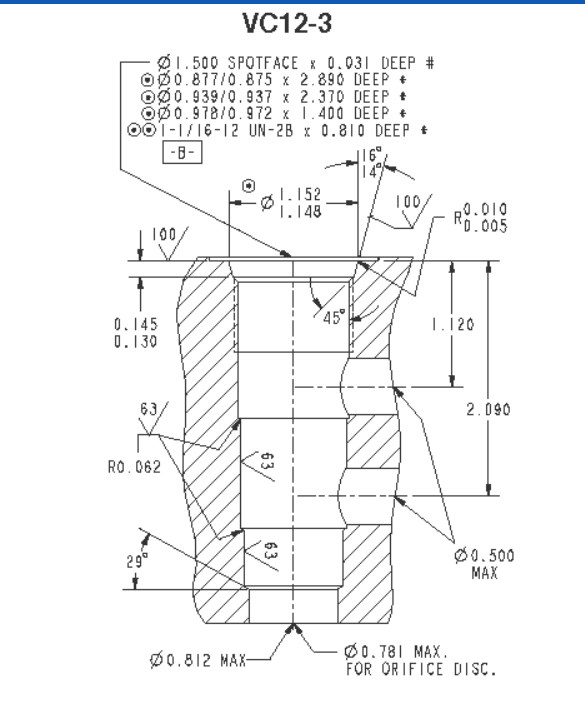Hydra Force для обработки полостей - VC12-3-B