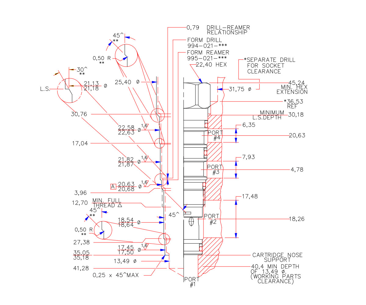 Sun Hydraulics для обработки полостей - T-21A-B