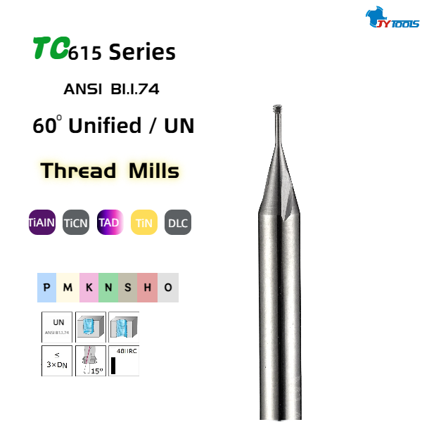 Миниатюрная резьбовая фреза (американский стандарт) - TC615