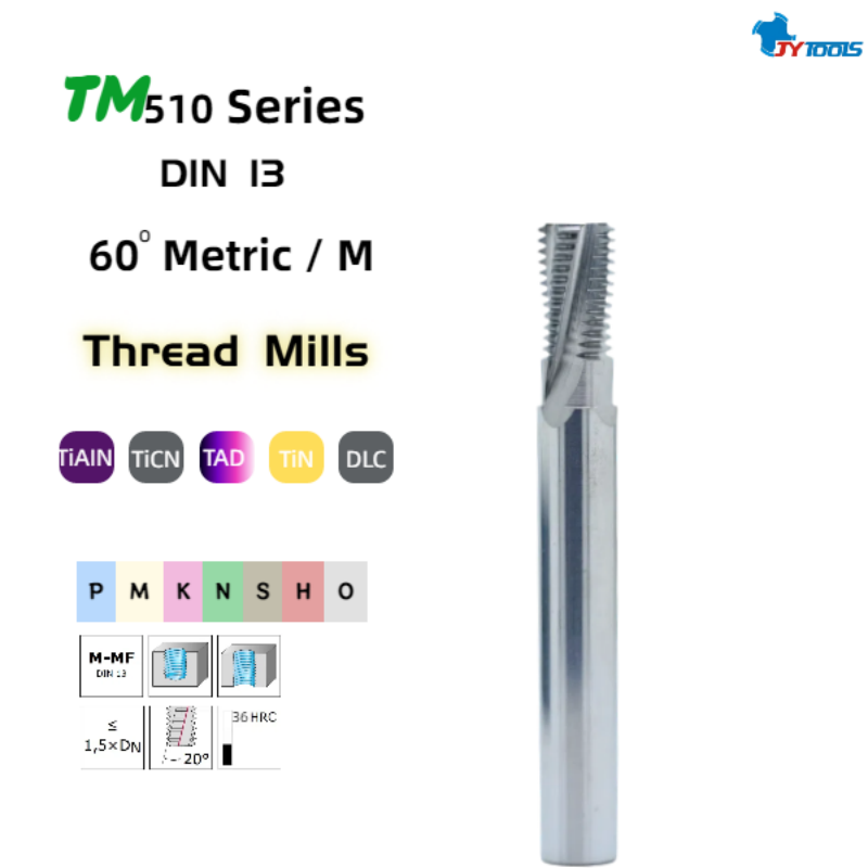 Прецизионная резьбовая фреза общего назначения - TM510 (1)