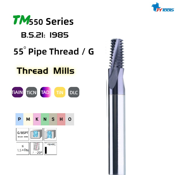 Резьбовая фреза для трубной резьбы (британский стандарт) - TM550 (1)