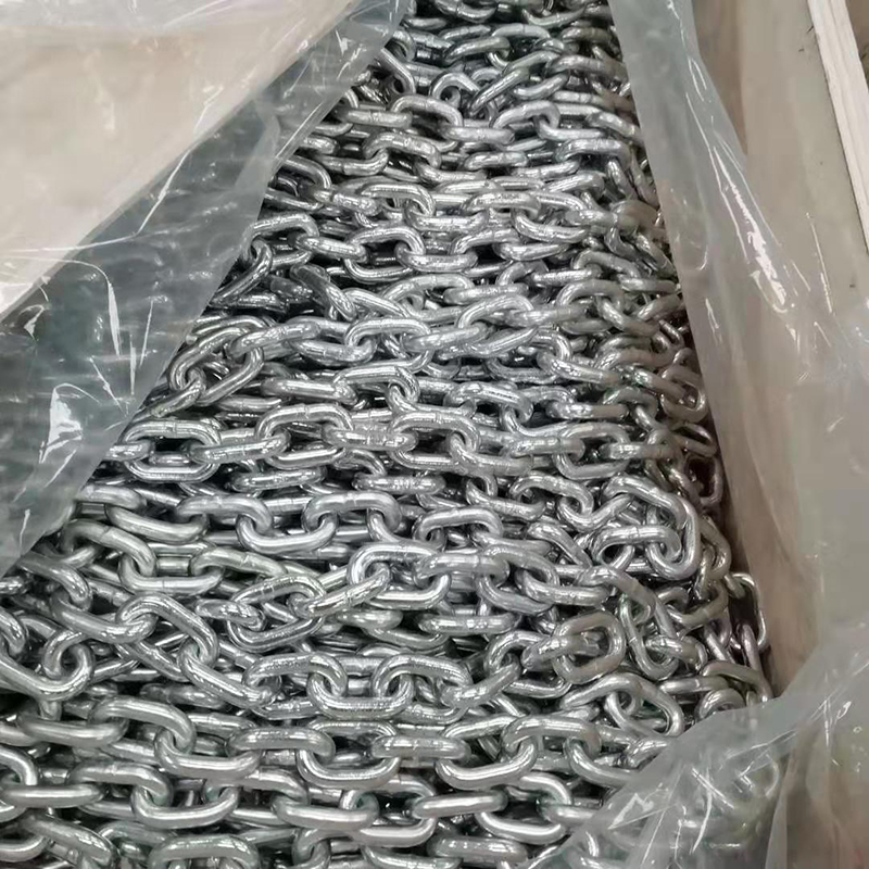 Высокопрочная цепь британского стандарта из нержавеющей стали марки 316L, закаленная в вакууме, для экстремальных условий эксплуатации