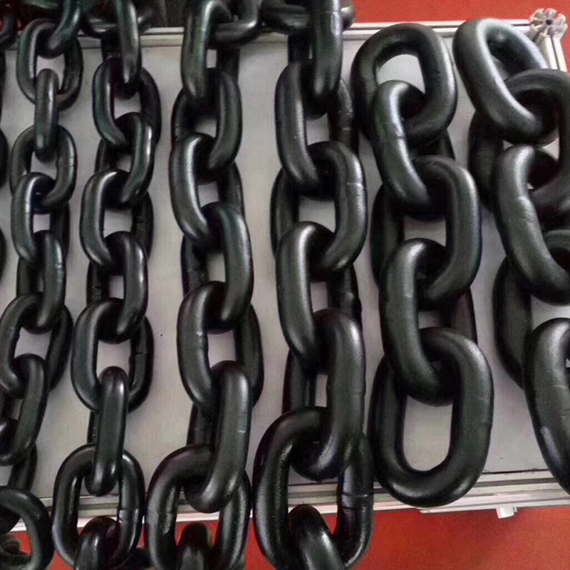 Цепь такелажа G80 с электрофорезом, высокопрочная цепь для крана