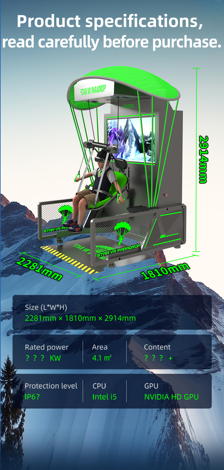 Star VR Paradrop — первый в мире управляемый VR-симулятор прыжков с парашютом!